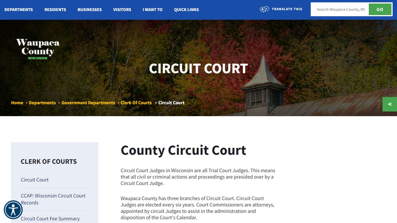 Circuit Court - Waupaca County, Wisconsin